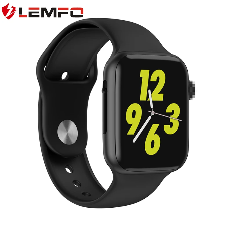 Black LEMFO W34 1,5" Full Touch женские Смарт-часы мужские для Apple Watch Bluetooth Вызов ЭКГ монитор здоровья трекер Смарт-браслет - Цвет: Black