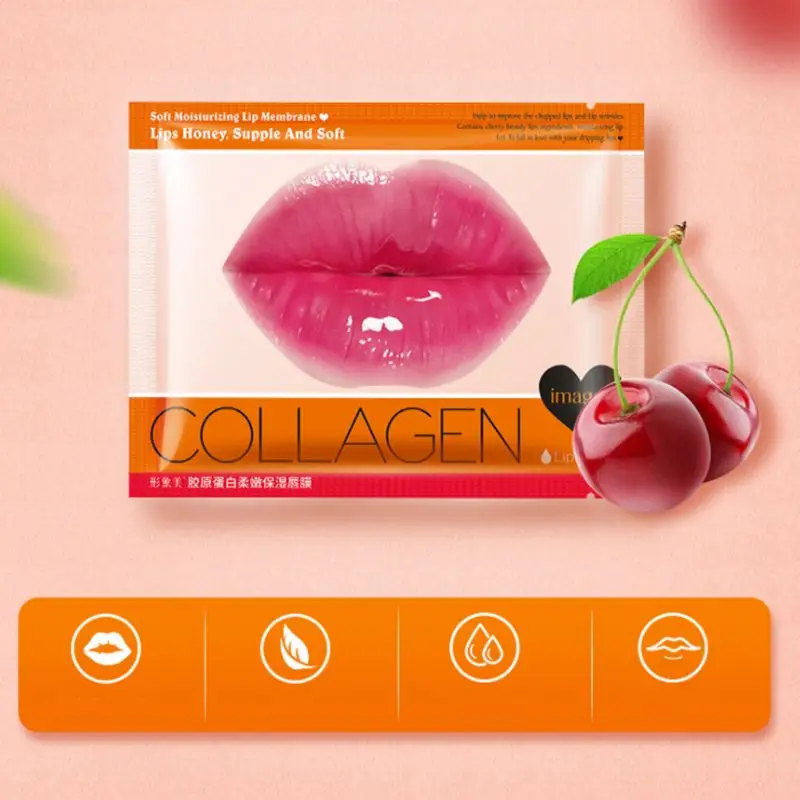 

Lips Mask Collagen Cherry Extraction Moisturizing Anti Aging Anti Wrinkle Skin Care Products Natural Moisture Essence Lip Gel