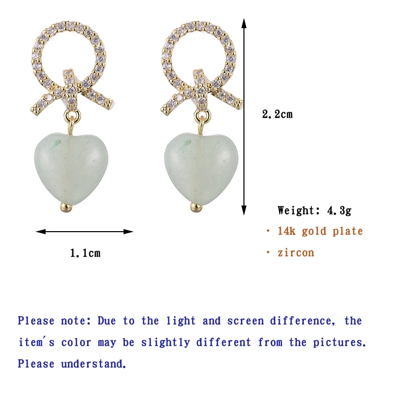

ONYSS High End Production Knot CZ Crystal Stone Stud Drop Earrings Women 2021 Trend
