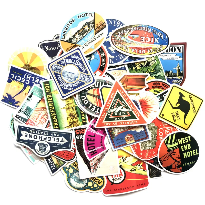 Дорожные винтажные Стикеры забавные детские игрушки стикеры сделай сам для