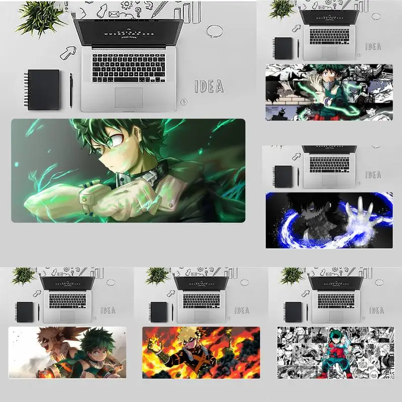 

My Hero Academia anime Rubber Mouse Durable Desktop Mousepad Desk Table Game gamer Large Mouse pad Mats Non-slip Laptop Cushion