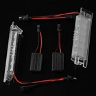 Для Opel Astra J Cascada Corsa C D E Insignia A Meriva A B Vectra C универсасветодиодный Светодиодная лампа для номера Автомобиля 12 В