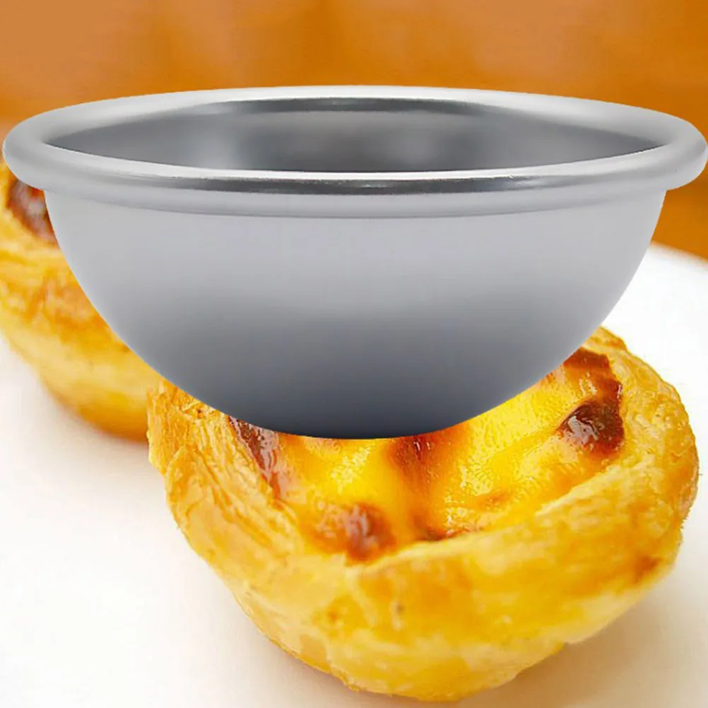 3 шт алюминиевый сплав мелкое яйцо полушария Tart Плесень Маффин выпечки чашки