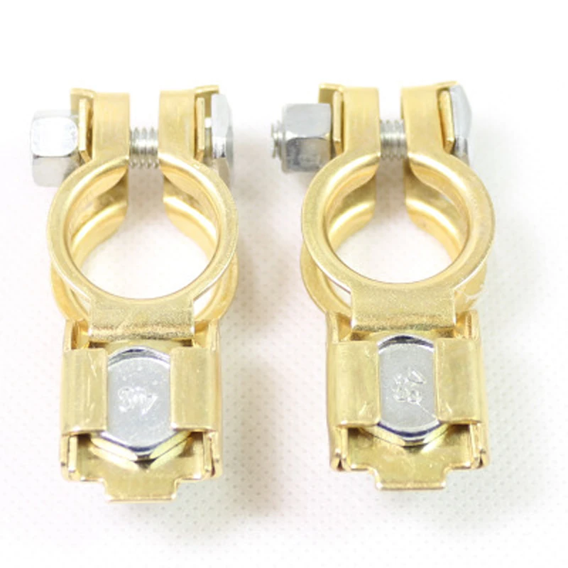 CHIZIYO 2pcs/Set Auto Battery Terminal Car Clamp Clips Negative Positive Pure Copper Connector Quick | Автомобили и мотоциклы