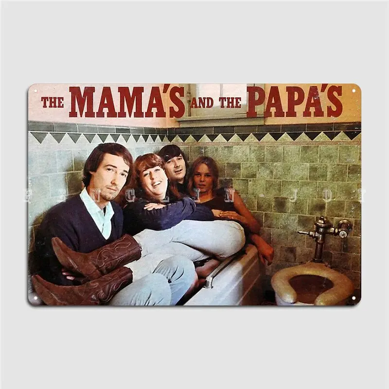 

Mama's And Papa's Poster Metal Plaque Wall Cave Cinema Designing Garage Decoration Tin Sign Posters