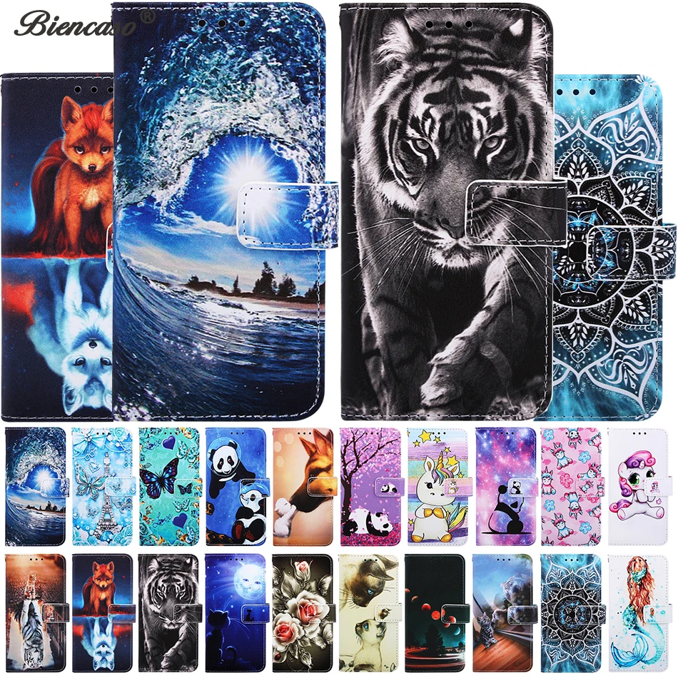 Кожаный чехол книжка с бумажником для Huawei P40 Pro Mate 20 Lite P Smart 2019 Honor 10 мягкий 9X 8A Y6