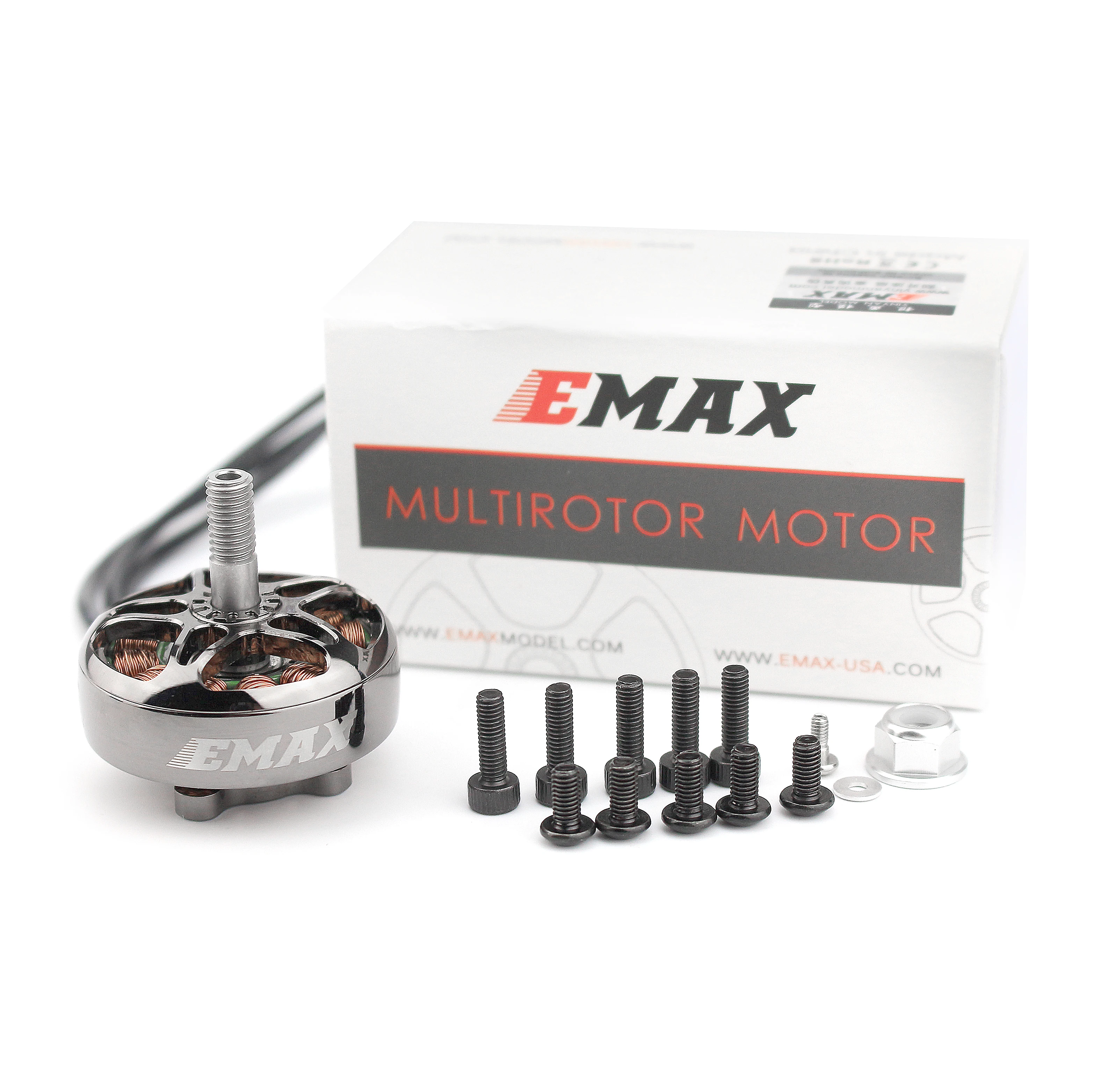 Motor sin escobillas para Dron teledirigido, Motor sin escobillas de 1300KV 1700KV 1500KV, Serie ECO II oficial Emax 2807, regalo en Stock-5