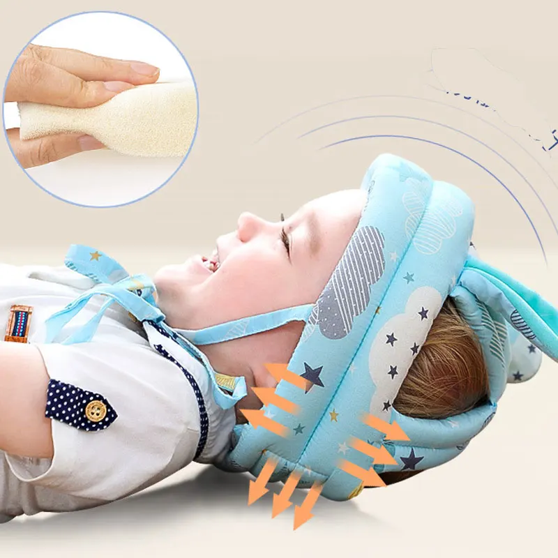 

Adjustable Infant Head Protection Hats Baby Helmet Protective Pillow Head Protector Cushion Cap For Children Learning to walk