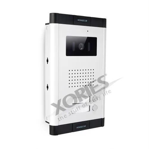 HOMSECUR 7inch Video Door Entry Security Intercom with Recording & Snapshot for 2/3/4 Apartment XC061-2/3/4+BM716-G | Безопасность и