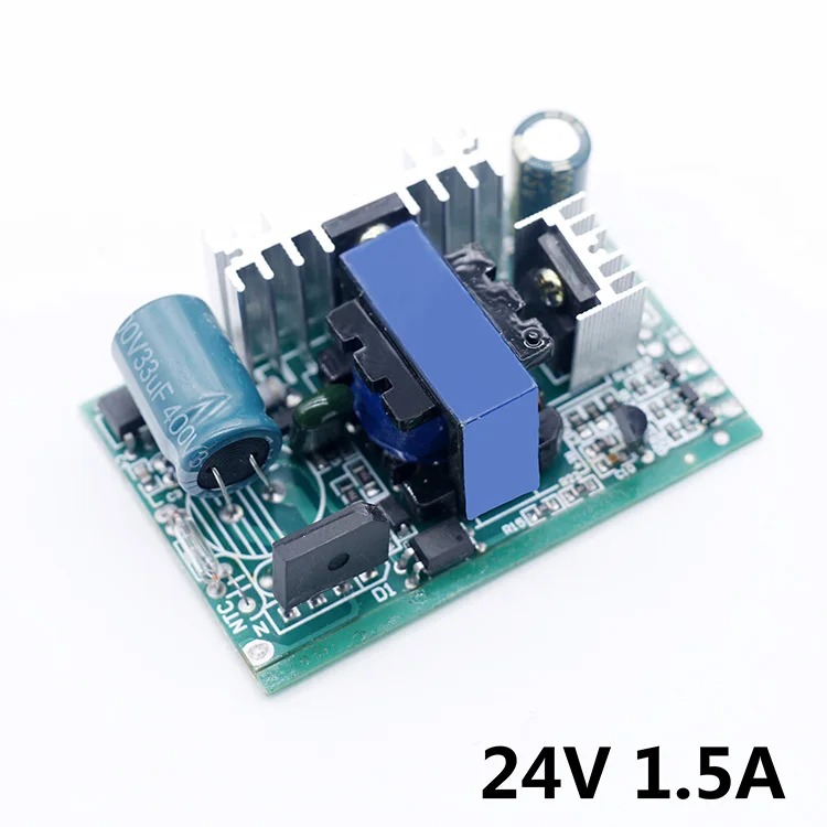 Светодиодный драйвер 220V постоянного тока до DC12V 1A светильник 24V 6 Вт 12 Вт 24 Вт 36 Вт 60 Вт 24В 1A 1.5A светодиодный Питание 12 V светильник трансформаторы 12 Вольт светодиодный - Цвет: 24V 1.5A 36W