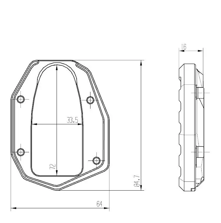 Брендовая подножка с ЧПУ для Suzuki GW250 Inazuma 2011-2015 GSX250 GSX250R DL250 CNC Kick Stank Удлиняющая