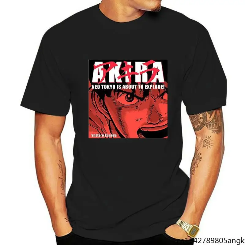 

New Manga Anime Shotaro Kaneda Akira Logo Series Movie T-shirt Unisex Summer Trend Soft Round Neck