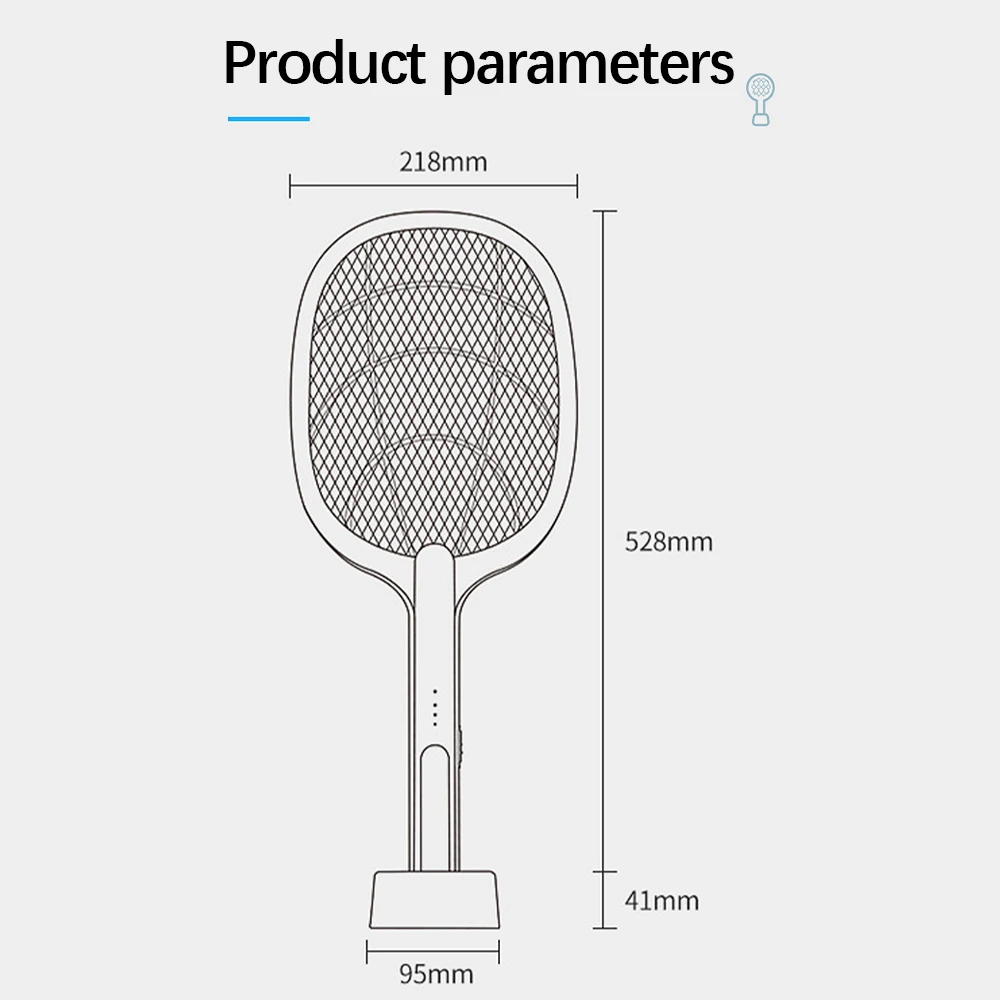 

3000V Electric Mosquito Killer With UV Lamp USB 1200mAh Rechargeable Bug Zapper Summer Fly Swatter Trap Home Bug Insect Racket