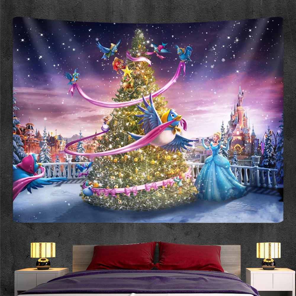 Домашнее художественное украшение фоновая ткань Рождественская елка настенный