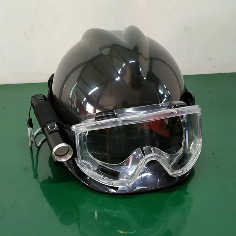 VIP link 40pcs Rescue Helmet Goggles with Headlight Flashlight 10 black+10 red+10 white+10 blue