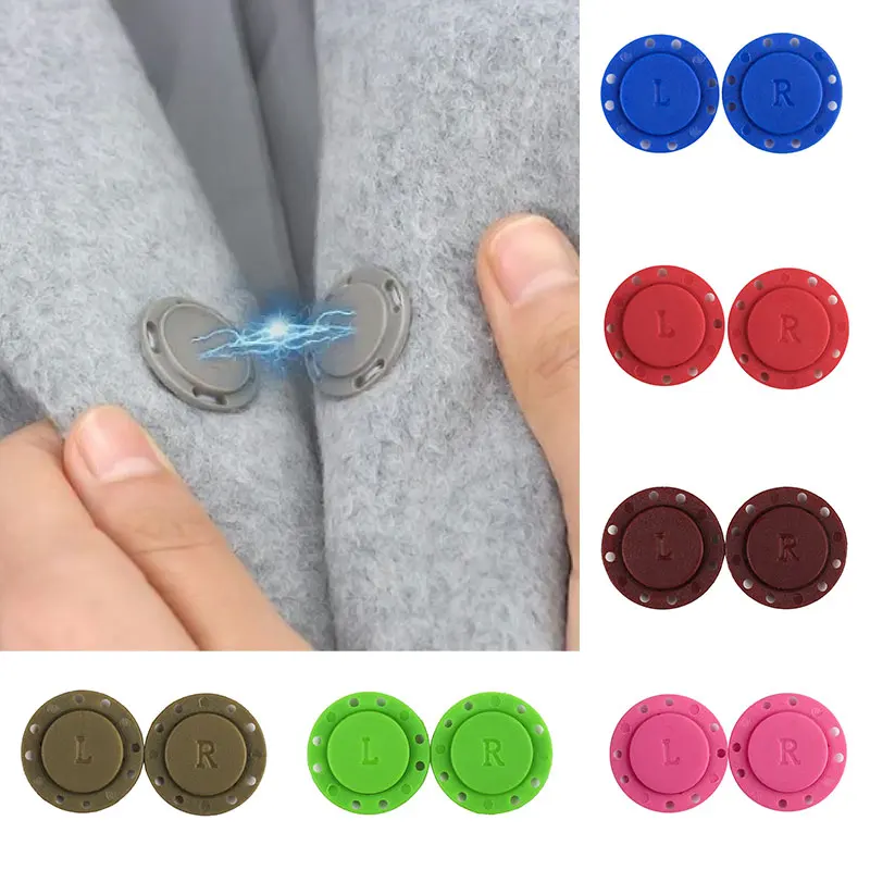 

New home high-end hand-sewn plastic magnet button button bag clothes placket magnetic concealed buckle magnet snap buckle