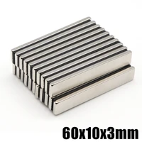 1251020pcs 60x10x3 ndfeb neodymium magnet super powerful block permanent disc magnetic imanes 60x10x3