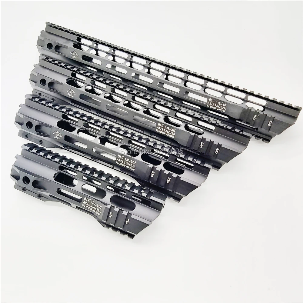7 10 12 15 дюймов тактический ar 15 AR15 MLOK handguard поплавок супер тонкий Handguard Quad Rail стальная гайка для M4 M16