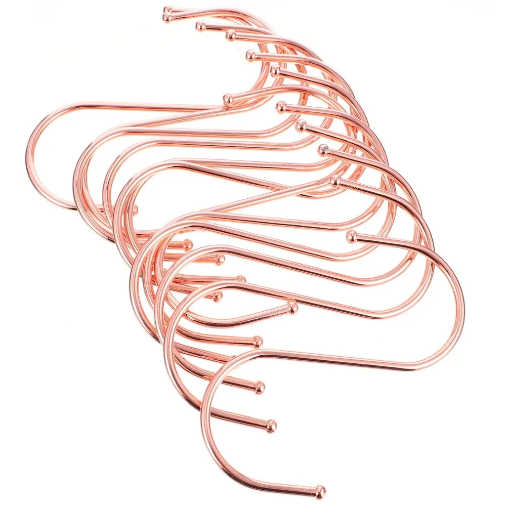 

12Pcs Metal Hooks Iron Hooks Shaped Hooks Hanging Hooks for Clothes Bags