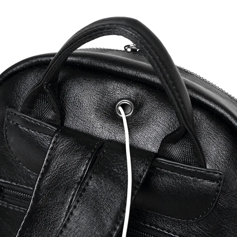 Женские рюкзаки из 100% натуральной кожи новый модный роскошный брендовый женский