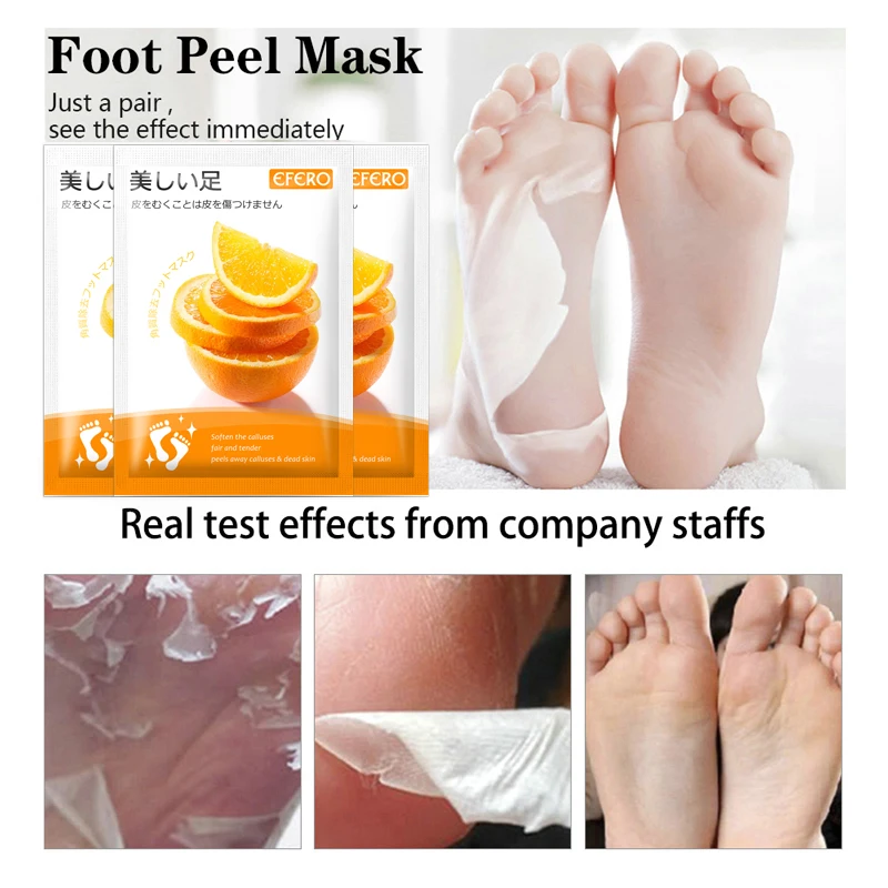 Отшелушивающая маска для ног пилинга и омертвевшей кожи патчи на каблуках