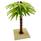 Модель пальмы город МОС, уличный вид, растение, световые гирлянды для деревьев, зеленые игрушки для детей, детские подарки, совместимые строительные блоки