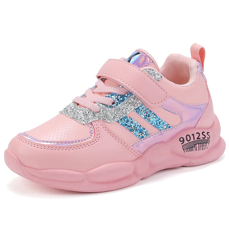 917 pink ULKNN; Новинка; спортивная обувь для девочек; Детская осенняя дышащая обувь с мягкой подошвой для мальчиков; детская повседневная обувь синего цвета - Цвет: 917 pink