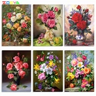 ZOOYA DIY 5D алмазная картина ваза для цветов полностью квадратная Алмазная мозаика безрамные цветы алмазная Вышивка Цветы Продажа R047