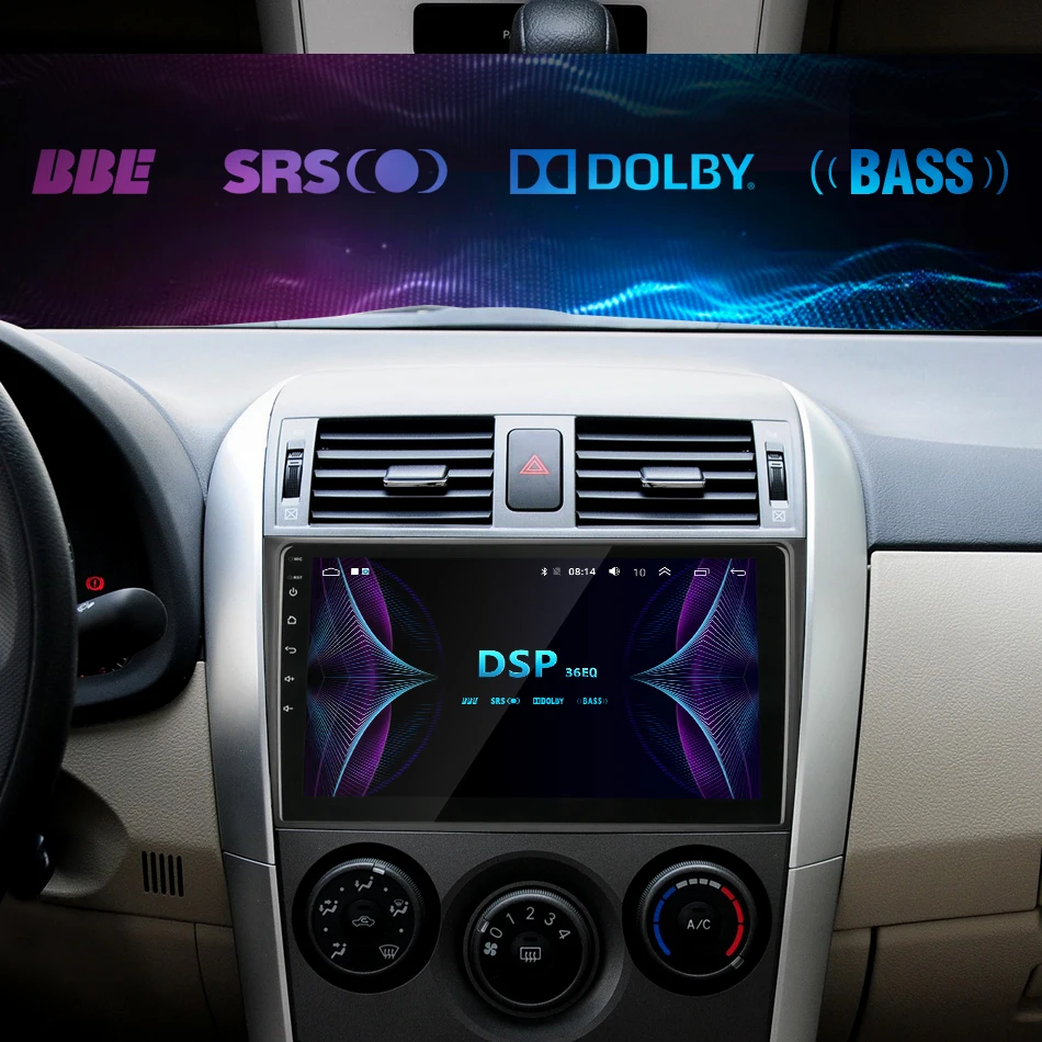 " ips Android 4G+ wifi Автомобильный Радио мультимедийный плеер для Toyota Corolla E140/150 2006-2013 стерео gps навигация 2Din зеркало-ссылка