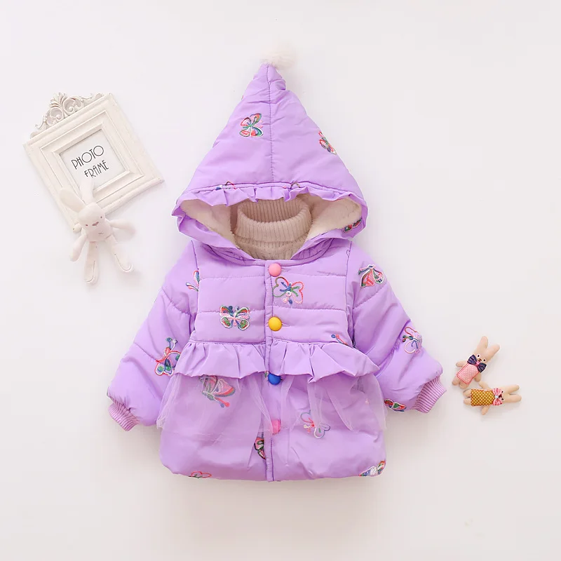 Коллекция 2021 года одежда для маленьких девочек зимнее теплое пальто детская