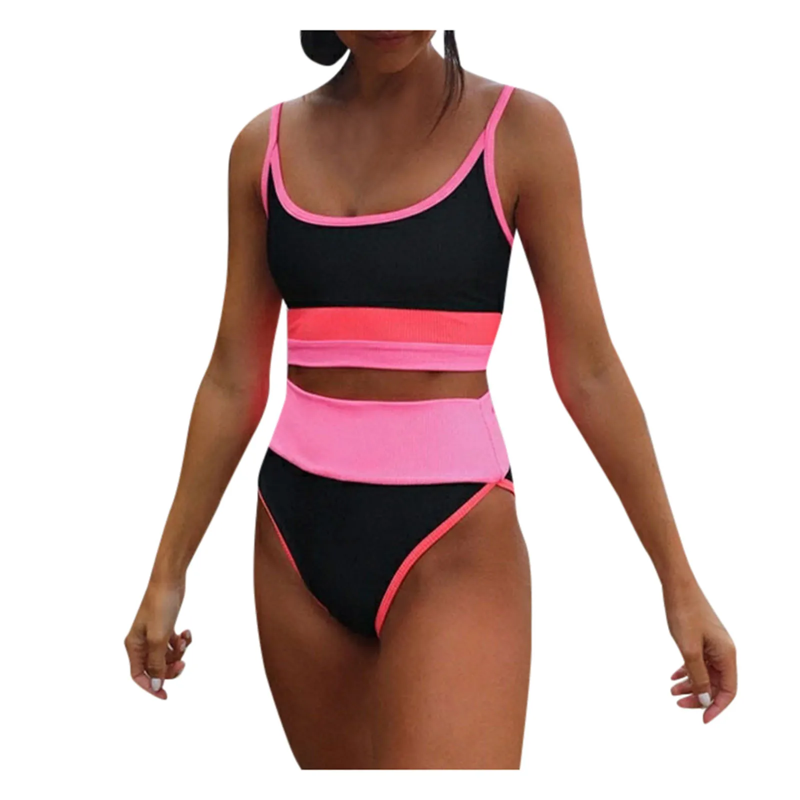 

New Women Bandeau Bandage Bikini Set Push-up Brazilian Swimwear Beachwear Swimsuit Bikini Sexy Splicing