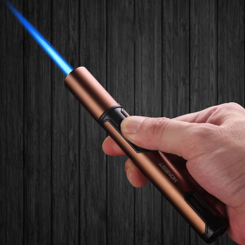 Прямая поставка металлическая зажигалка с пистолетом для сигар свечей трубки