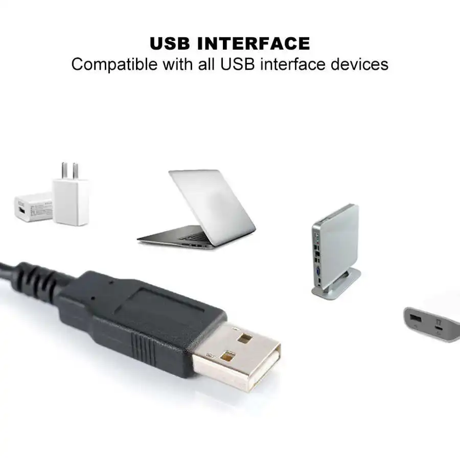 Светодиодный светильник с зажимом для пластырей источник питания USB серебристый