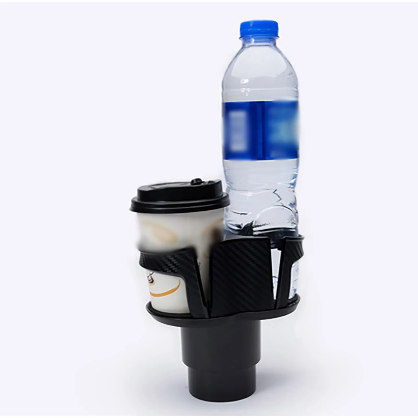 

Car Cup Holder Automotive Interior Universal ABS Plastic+Carbon Fiber For Cars Adjustable Beverage Bottle Storage