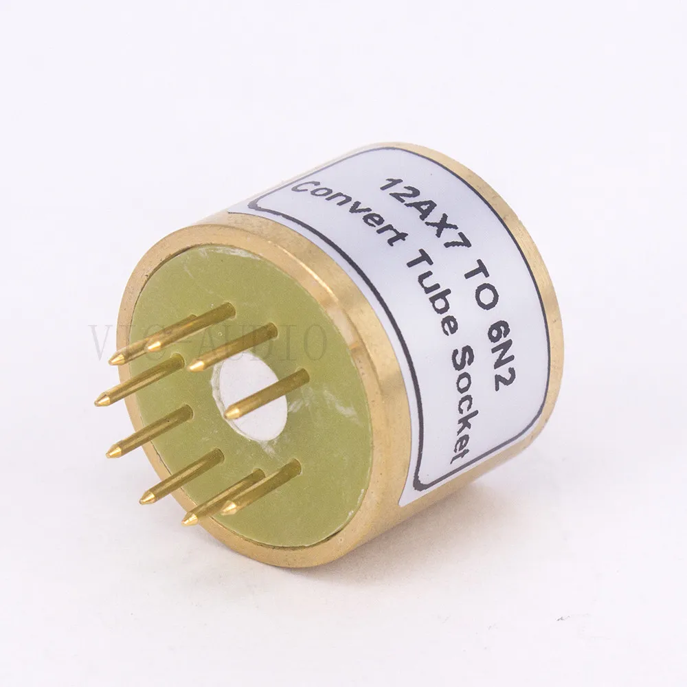 1 шт. 12AX7 ECC83 Top до 6N2 нижний 9Pins трубка DIY звуковая вакуумная адаптер Socket усилитель