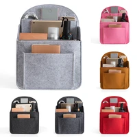 felt makeup bag insert travel organizer cosmetic bag with multi pockets makeup case handbag inserts cosmetic case