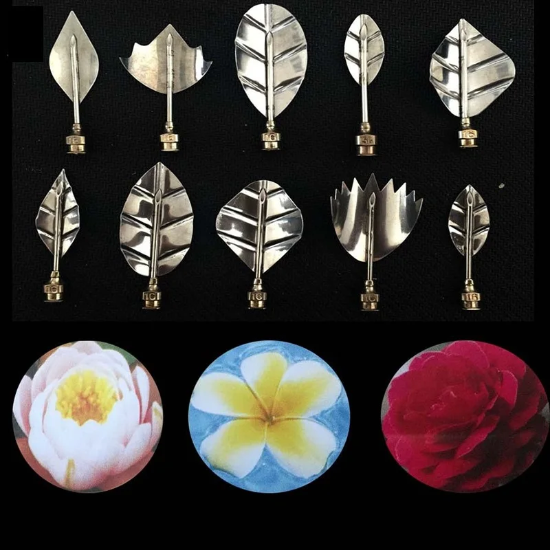 

1 Набор, модные желатиновые художественные инструменты разных стилей, Gracilaria желе, трехмерные инструменты, 10 шт. с иглами #233157