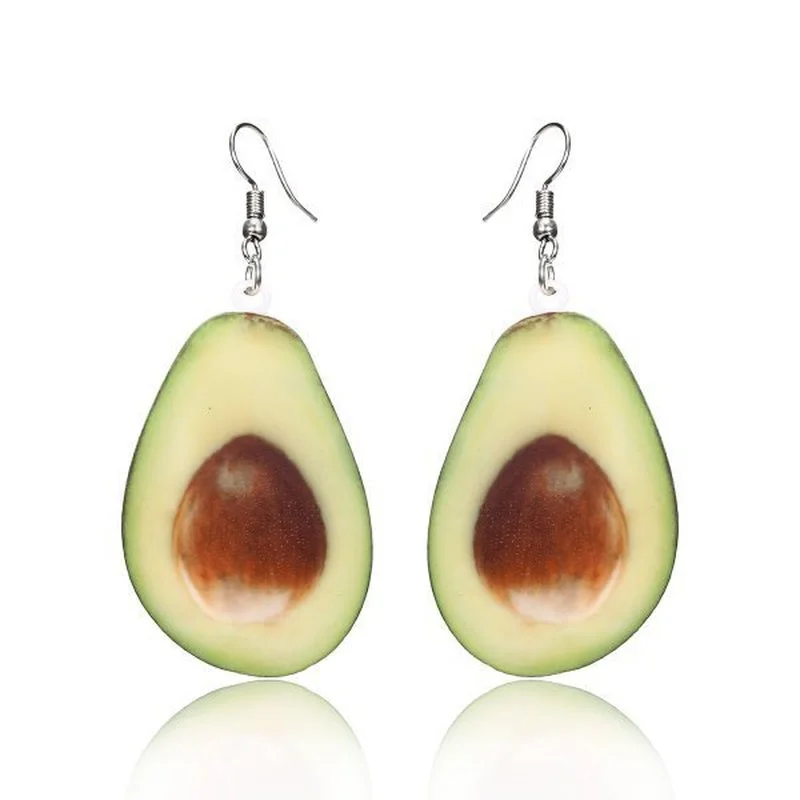 Творчески Летних Фруктов серьги прекрасная с подвесками в виде милых акриловых