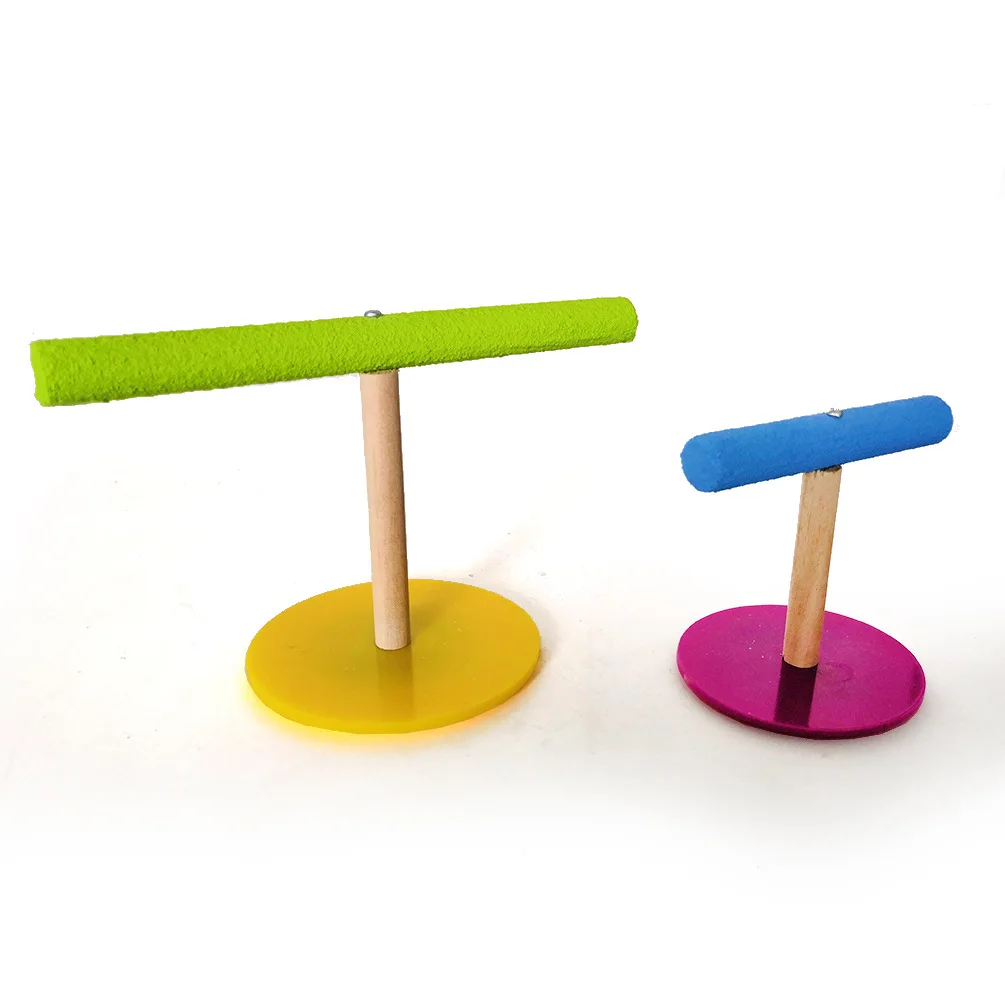

LHXMAS PET STORE-Wooden Standing Bird Toy, Office, Wooden, Ground, Acrylic