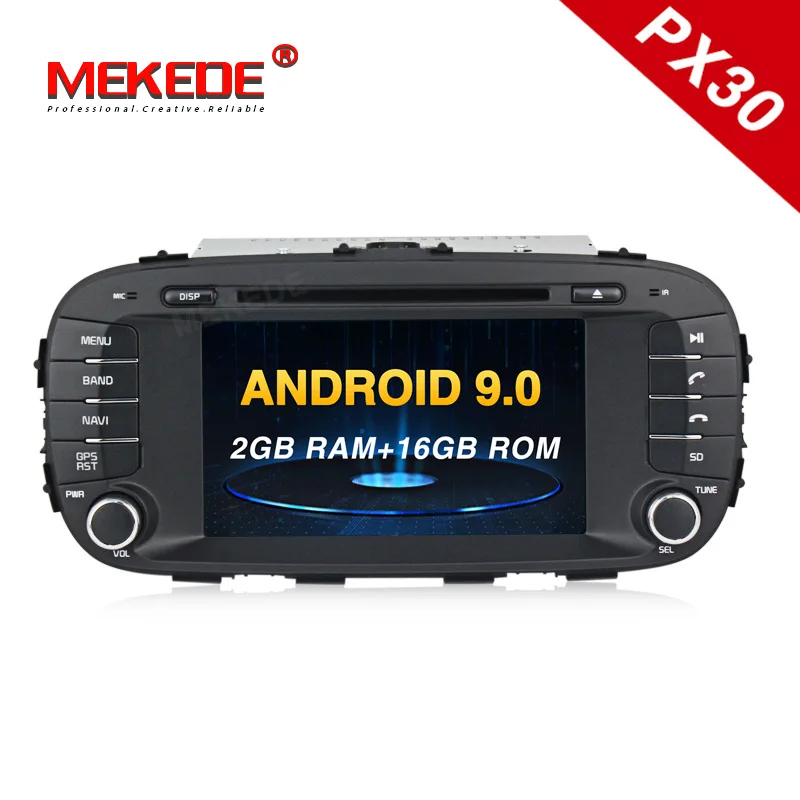 HD 1024x600 PX30 " чистый Android 9,0 2+ 16G Автомобильный gps-навигатор для Kia Soul 2013- BT автомобильный Радио dvd cd wifi