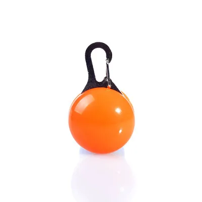 Orange Pet Dog Cat светодиодный ночник клип-на безопасности брелок в виде ошейника подвесной светильник лампа безопасности ошейник для переноски собак - Цвет: Orange