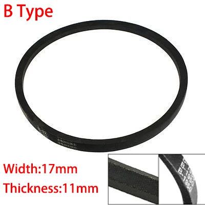 

B 1220 17mm Width 11mm Thickness Rubber Groove Cogged Machinery Drive Transmission Band Wedge Vee V Timing Belt