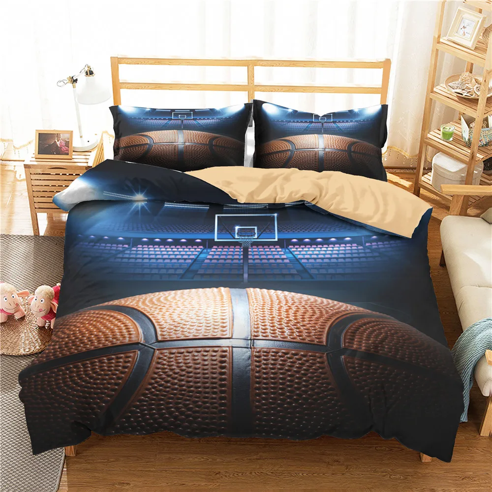 2/3 шт баскетбольная площадка одеяла наборы 3D спортивные тематические постельные