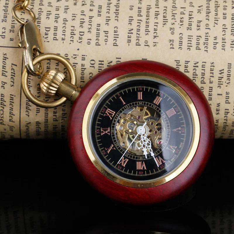 Vintage Steampunk Mechanical Pocket Watch Male And Female Hollow Bronze Pocket Watch Relogio Montres with Gifts Accessory PJX006