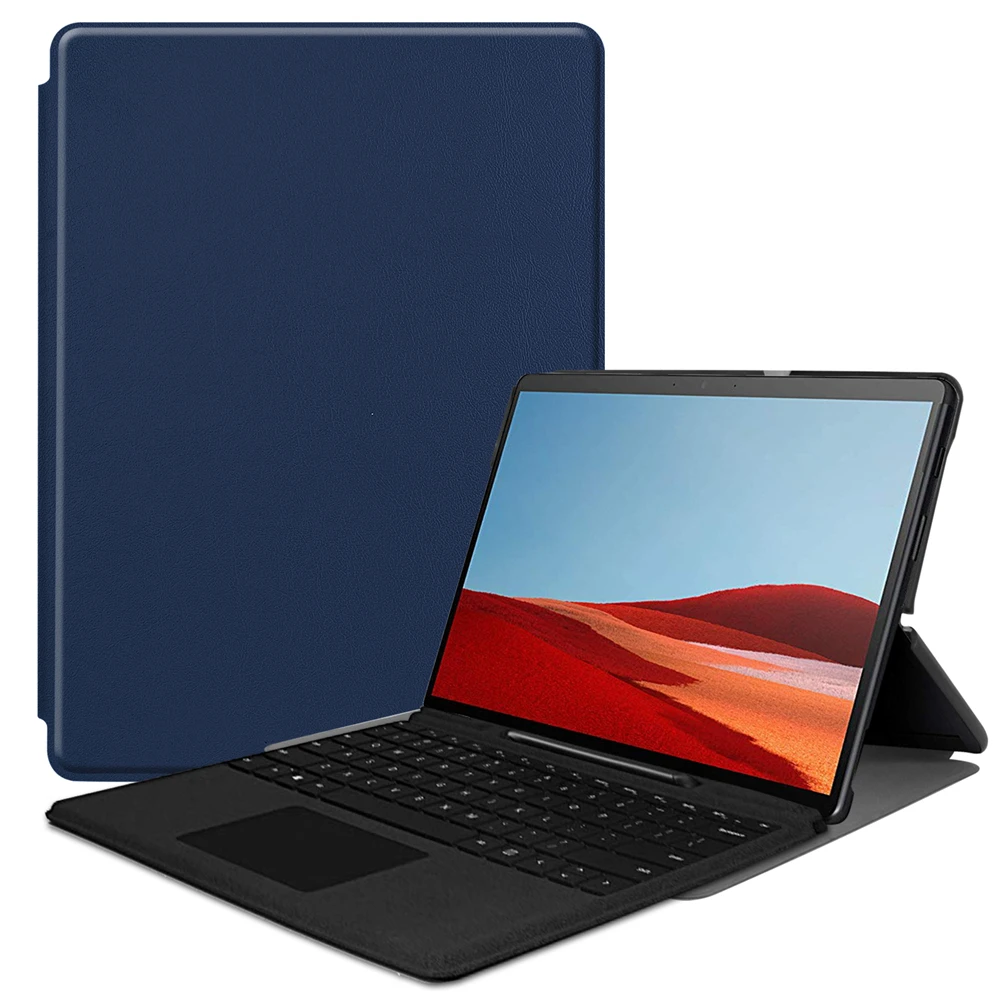 Для Surface Pro X чехол из искусственной кожи Slim Fit Stand для планшета Чехол книжка с