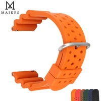 rubber watch bands quick release 20mm 22mm 24mm watch accessories orange sport watch strap smart watch bracelet belt for casio
