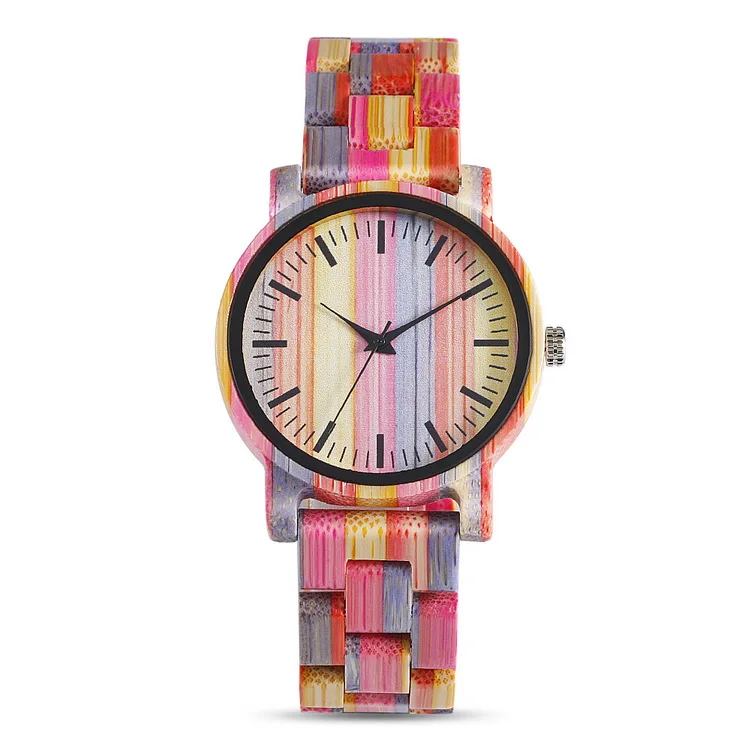 red wood watch QW спортивные Быстрая водонепроницаемые бамбуковые наручные часы женские деревянные часы - Цвет: red wood watch