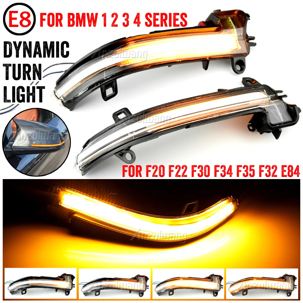 

Dynamic Blinker Turn Signal LED Light for BMW F20 F30 F31 F21 F22 F23 F32 F33 F34 X1 E84 F36 1 2 3 4 F87 M2