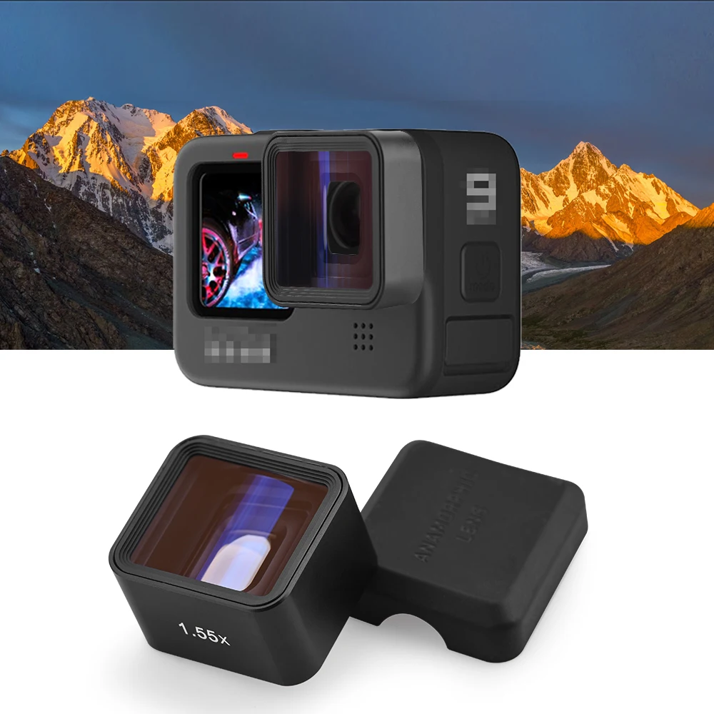 Объектив 1 55x для экшн-Камеры Gopro Hero 9 макросъемки видеокамеры объектива из