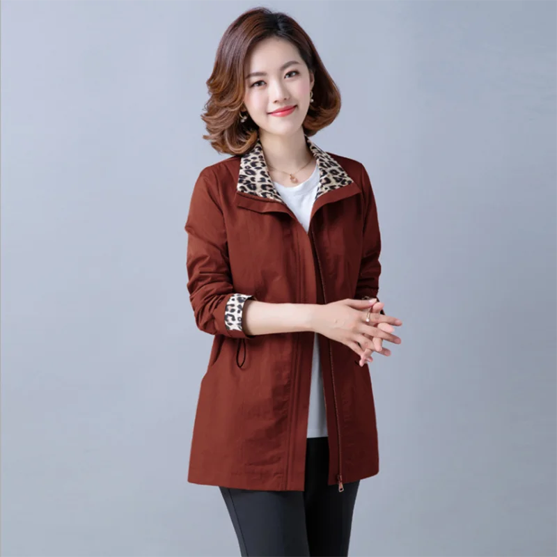Осеннее пальто тренчкот женское новое осеннее женская прямая ветровка средней